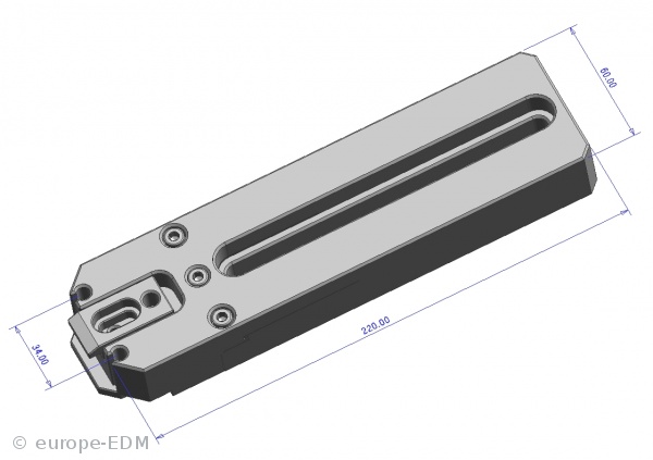 Pendelhalter mit einer Spannpratze *System* 220mm