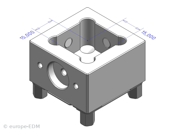 Elektrodenhalter Prisrund 30mm ALU